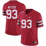 NCAA Ohio State Buckeyes Men's #93 Jake Metzer Red Nike Football College Jersey PEV0845GX